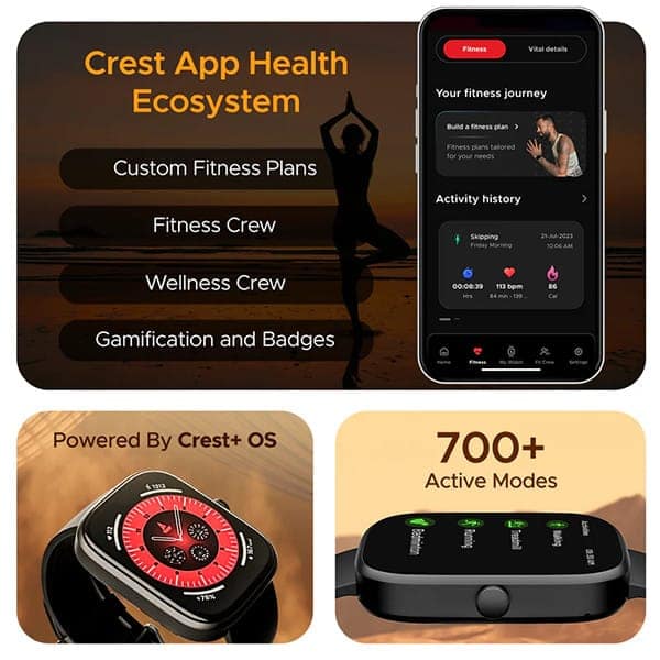 boAt Ultima Chronos with 1.96″ AMOLED Display Smartwatch view 2