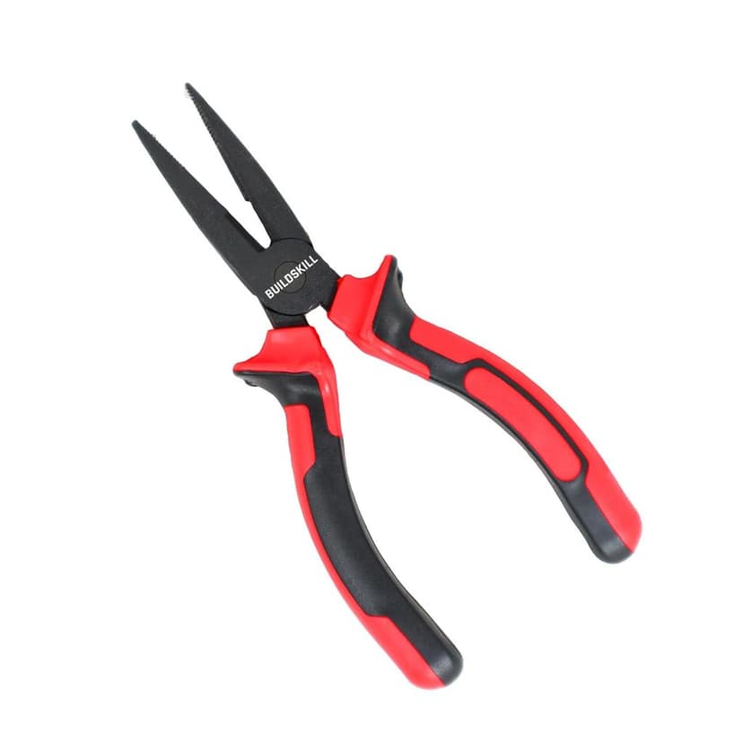 BUILDSKILL Long Nose Plier 6", Versatile Hand Tools, Used as Electrical Tools, Portable Cutting Plier, Anti Rust Black Phosphate Finish, Efficient Hardware Tools, Durable Tools for Home (Pack of 1)