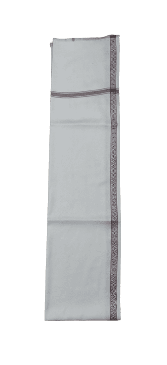 Lafabriqueind Men's Woolen White Lohi/Shawl with Elegant Big Border in Large Size - Pack of 1 view 3