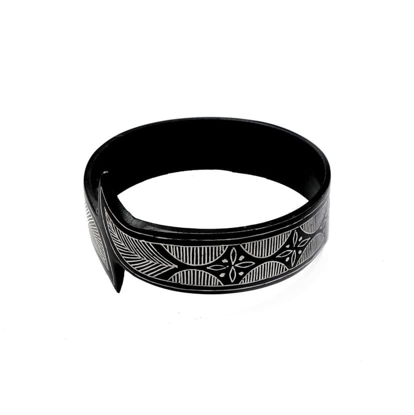 Bidri Work Katshape Bangle (1TMTWRSKA00471) view 2
