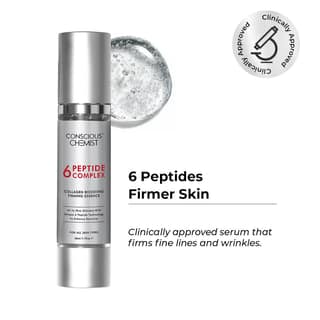 Conscious Chemist 6 Peptide Anti Aging Face Serum, Firming & Wrinkle Repair - 50ml