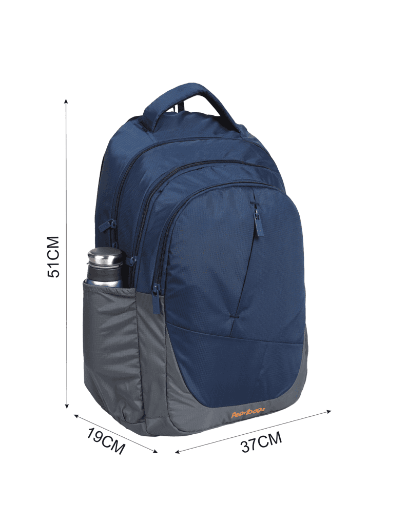 PB Pearl Bags Medium 25L 3 Zipper Compartment Waterproof Backpack School/College & Office Use 25 L Backpack view 3