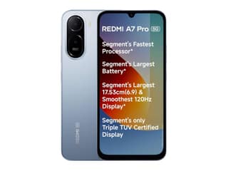 Redmi A7 Pro 5G Smartphone, 4GB RAM, 64GB Storage - Mist Blue