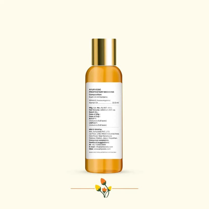 ashpveda Cold Pressed Almond Oil for Skin and Hair view 2
