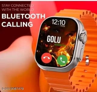 T800 Ultra Smart Watch with Orange Ocean Band