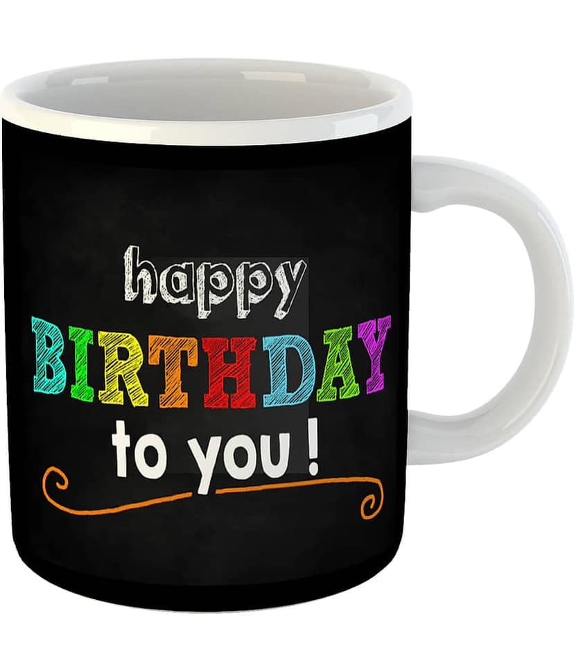 Keviv - Multi Color Ceramic Coffee Mug ( Pack of 1 )