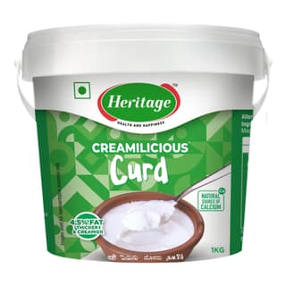 HERITAGE CREAMILICIOUS CURD TUB 1KG