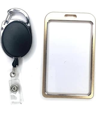 Dey 's stationery store Aluminium Card Holder ( Pack 1 )