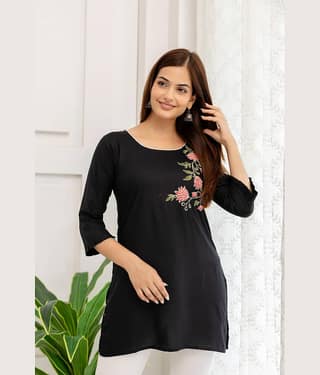 Rayon Short Kurti For Women (Pack of 1)