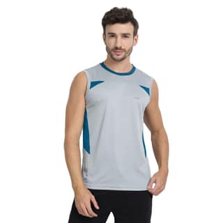 FTX Men Colorblock Round Neck Sleeveless Tshirt