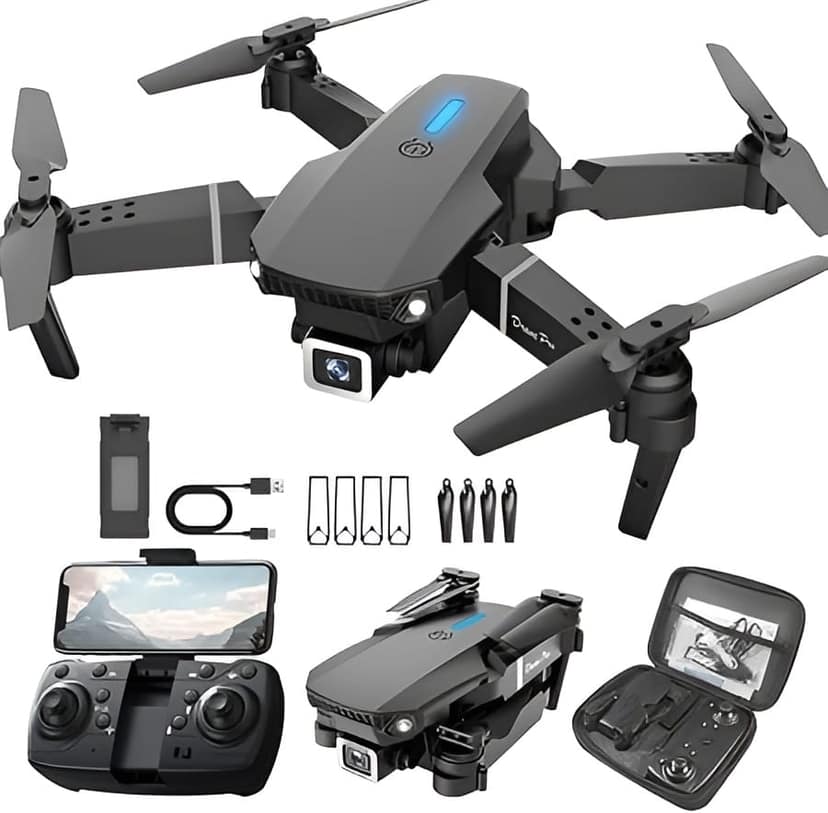 Drone with 4k Camera Foldable 1080P HD Drone with FPV Live Video, Gestures Selfie, Altitude Hold, One Key Take Off/Landing, 3D Series Flips, Headless Mode, Aerial Photography