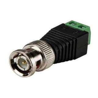 BNC Male Head Terminal Plug, Screw Monitoring Video Connector for CCTV Camera, Coaxial & Cat5/Cat6 Video Surveillance Adapter