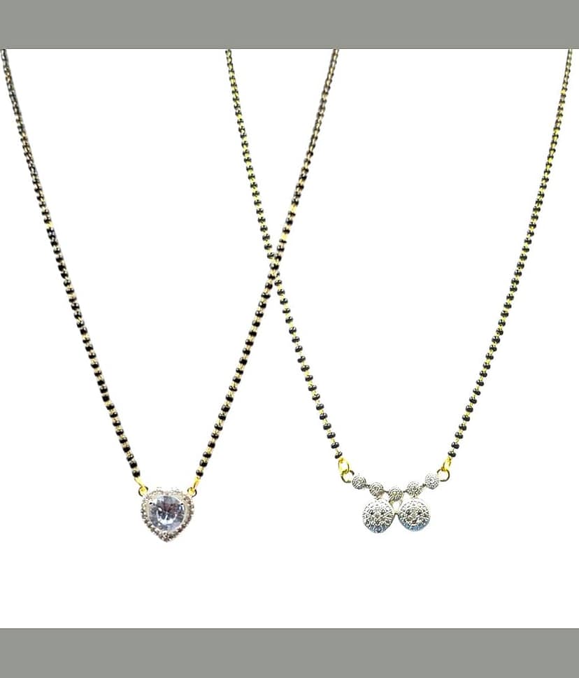AKLINA Multi Color Mangalsutra Set ( Pack of 2 )