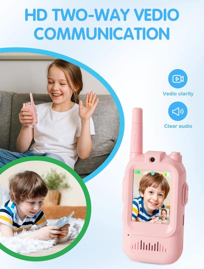 Video Walkie Talkies for Kids | Camera, Voice Changer & Screen Display view 4