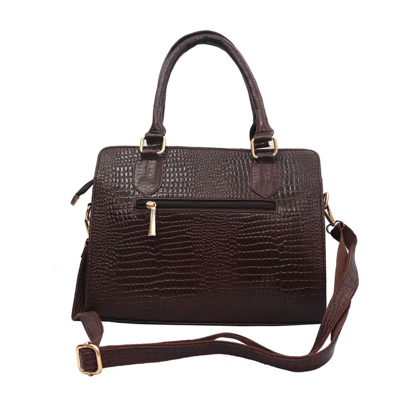 Fhs Genuine Leather Stylesh Women Handbag- Black view 2