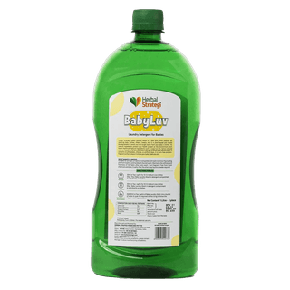 Herbal Strategi Natural Fabric Wash for Baby | Liquid Detergent for Top Load & Front Load Washing Machine | Suitable For All Fabrics | 1 Litre