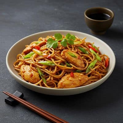 Schezwan Chicken Noodles