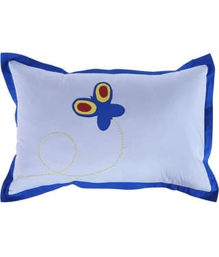 HUGS N RUGS - Pack of 1 Cotton Embroidered Regular Pillow Cover ( 60.96 cm(24) x 40.64 cm(16) ) - Multi