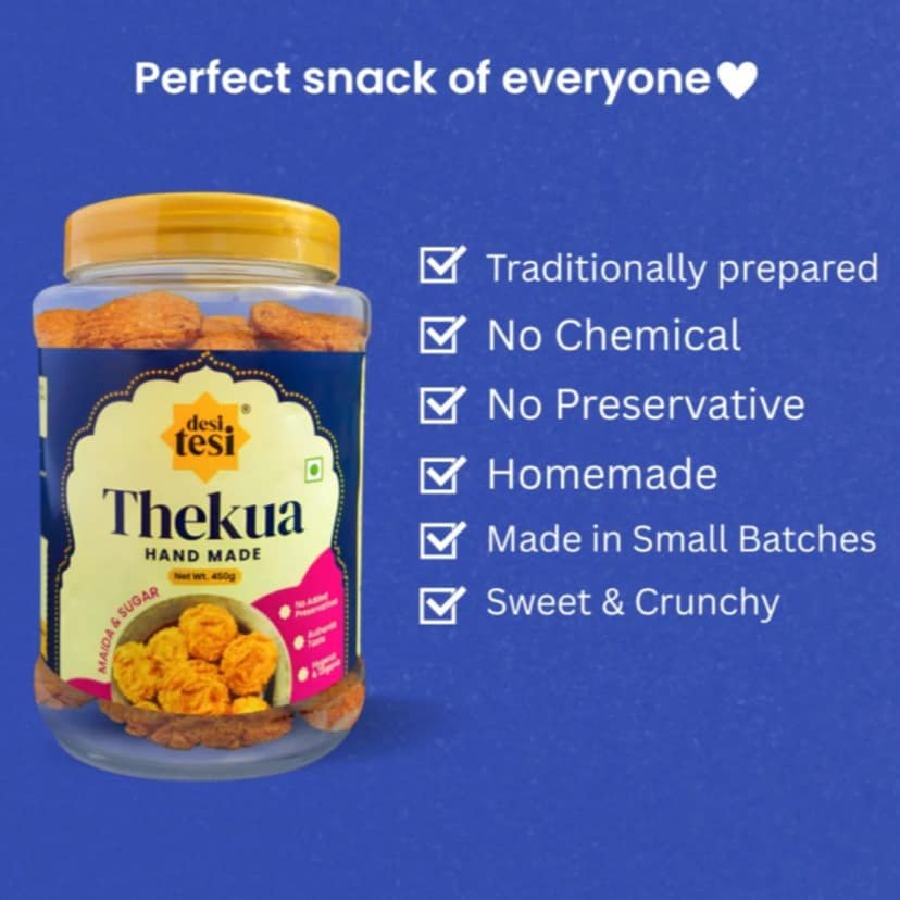 MAIDA SUGAR THEKUA | 450G | BUY 1 GET 1 MAKHANA JAR OF 75 G - 450 gm view 4