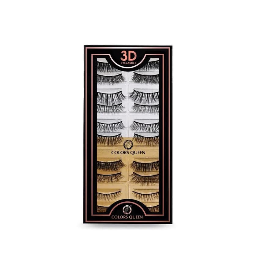 Colors Queen 3D Eyelashes - Pack Of 10 view 2