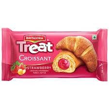 BRITANNIA CROISSANT STRAWBERRY 45G