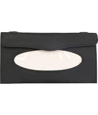 SIAGO Car Tissue Dispenser Leather Black