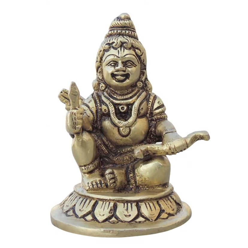 Brass Showpiece Ramlala God Idol Statue (BSMAS1682 B) view 2