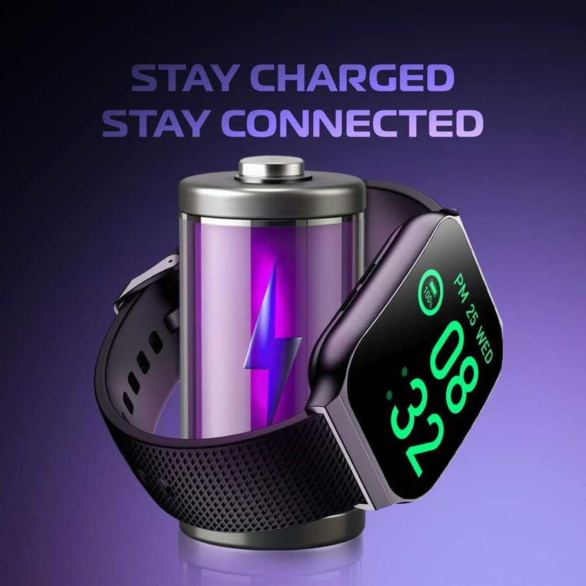 CELLECOR E3 Rise 2.01" HD Curved Display Smart Watch, Bluetooth Calling, 100+ Watch Faces, 100+ Sports Modes, Health Suite, Voice Assistance (Black) view 5
