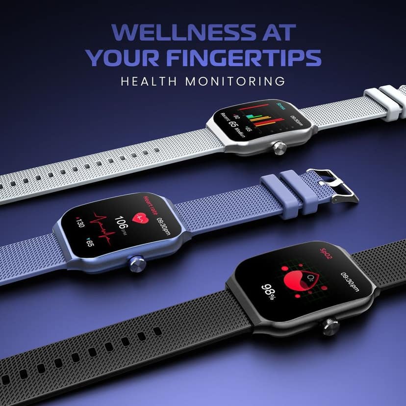 CELLECOR E3 Rise 2.01" HD Curved Display Smart Watch, Bluetooth Calling, 100+ Watch Faces, 100+ Sports Modes, Health Suite, Voice Assistance (Black) view 9