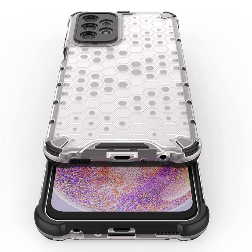Faircost Hybrid Shockproof Back Cover for Samsung Galaxy A23 Hard Outside Soft Inside- (Polycabonate::Transparent) view 4