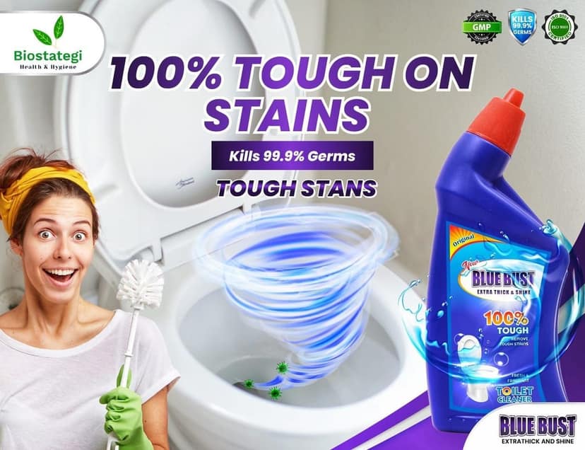 Bluebust Toilet cleaner Liquid 1000ml Pack of 2 view 5