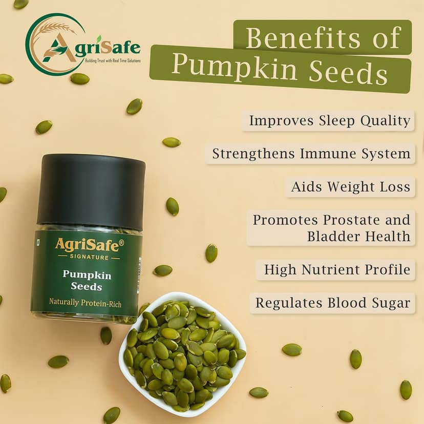 Agrisafe Pumpkin Seeds 150g (Jar Pack) view 4