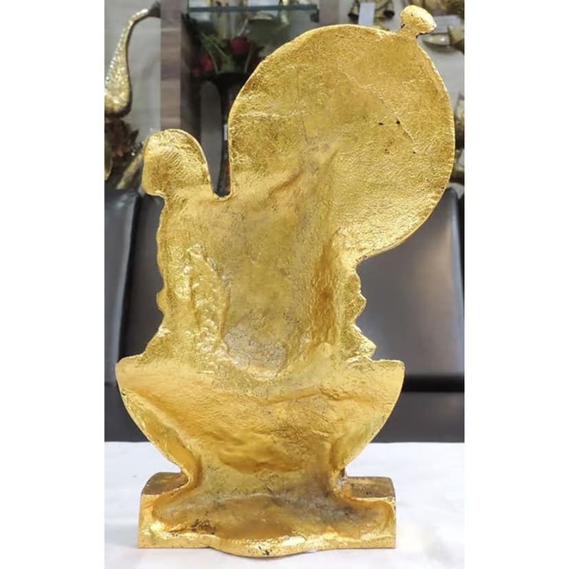 Aluminium Showpiece Srinath, Height : 8.5 Inch (ASMAS501 G) view 3