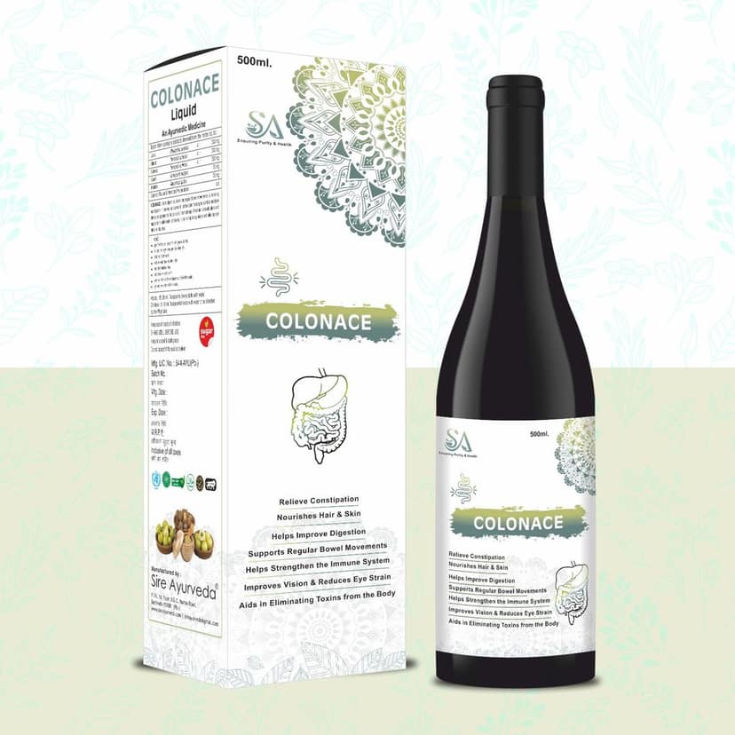 COLONACE(Ayurvedic Syrup to improve digestion, helpful in constipation, 500ml)