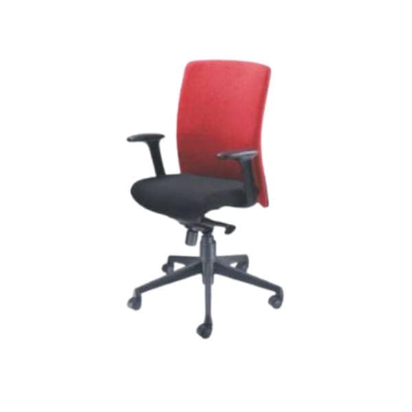 Evergreen - Seat & Back In Febric, Adjustable Handle, Base & Castor In Nylon, Knee Tilt Mechanism (CS-F02-HB)