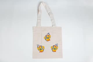 Handmade Fabric Painting Tote Bag 1 Piece each