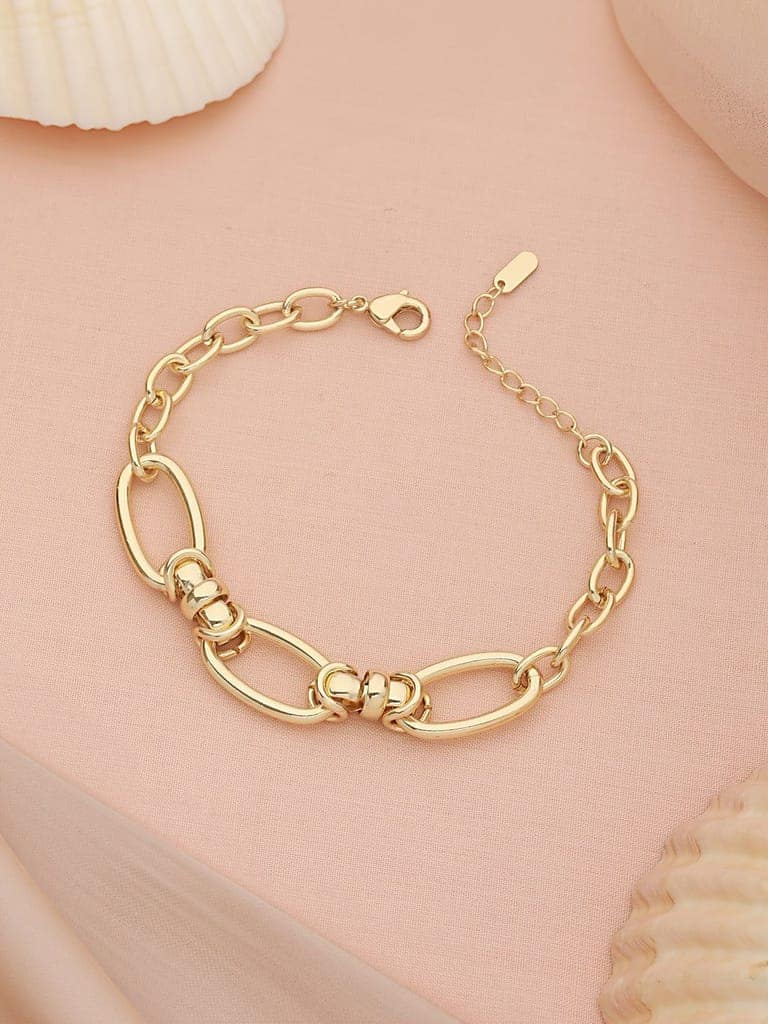Anti-Tarnish 18k Gold Plated Knotted Link Wraparound Bracelet view 10