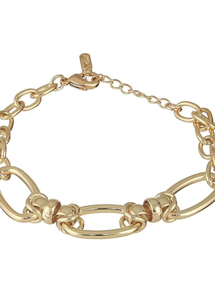 Anti-Tarnish 18k Gold Plated Knotted Link Wraparound Bracelet view 5