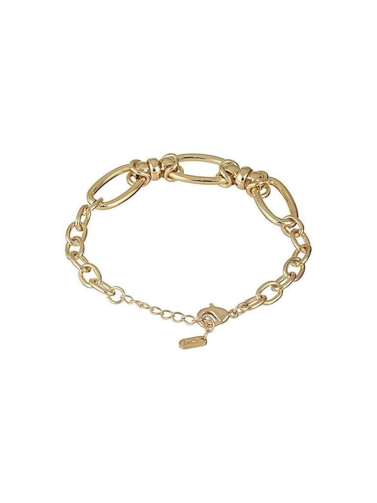 Anti-Tarnish 18k Gold Plated Knotted Link Wraparound Bracelet view 8