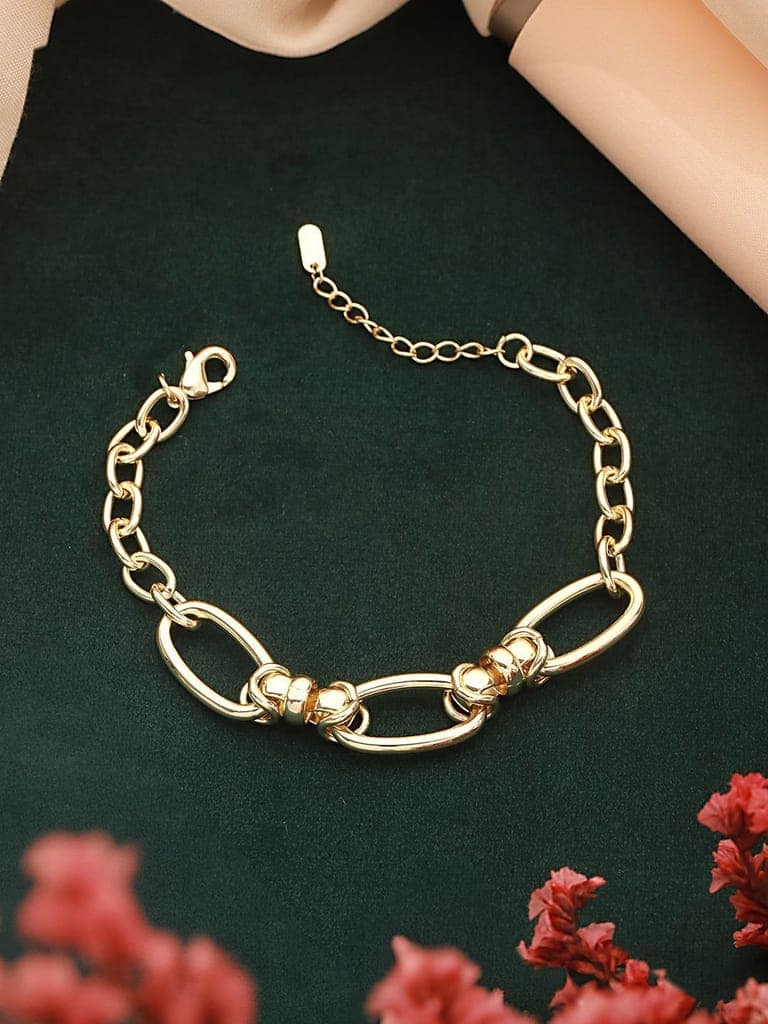 Anti-Tarnish 18k Gold Plated Knotted Link Wraparound Bracelet view 9