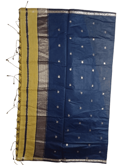 Kalyani Cotton Saree for Women | Soft Pure Cotton Saree with Blouse Piece | Traditional Daily Wear Handloom Style Saree | Lightweight Breathable Cotton Saree for Office, Casual & Festive Wear | with blouse view 4