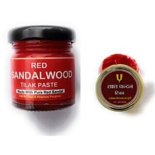 Red Sandalwood Paste Red Chandan Tika Made with Real and Rare Red Sandal