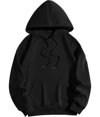 CAMIO Cotton Blend Hooded Men's Sweatshirt - Black ( Pack of 1 )