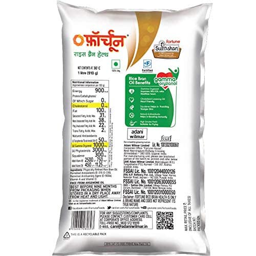 Fortune Oil, Pouch Rice Bran Health, 1 L view 2