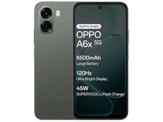 Oppo A6X 5G Smartphone, 6GB RAM, 128GB Storage Smooth Performance - Olive Green
