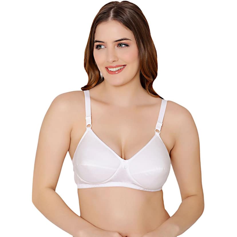 Bodycare cotton wirefree adjustable straps soft cup padded Bra-5543COR