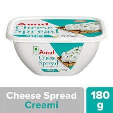 Amul Processed Cheese Spread - Creami, Made From 100% Pure Milk, 180 G Tub