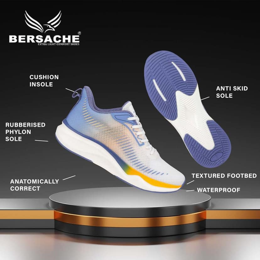 Bersache Premium Sports ,walking,Gym,cricket, Trending Running Shoes For Men's view 5