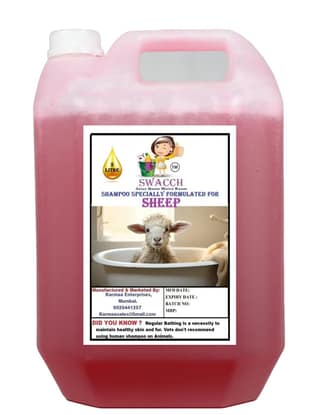 Swacch Shampoo Specially Formulated for Sheep (5 Litre) Strawberry