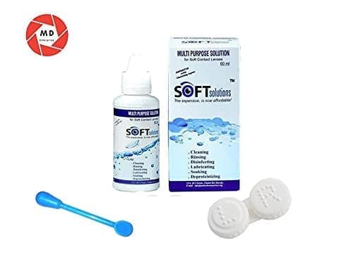 Turquoise and Dark Hazel MD Sparkle 2 Pairs of Monthly Color Contact Lens With Case, Lens Holder and 60 ML Solution view 2